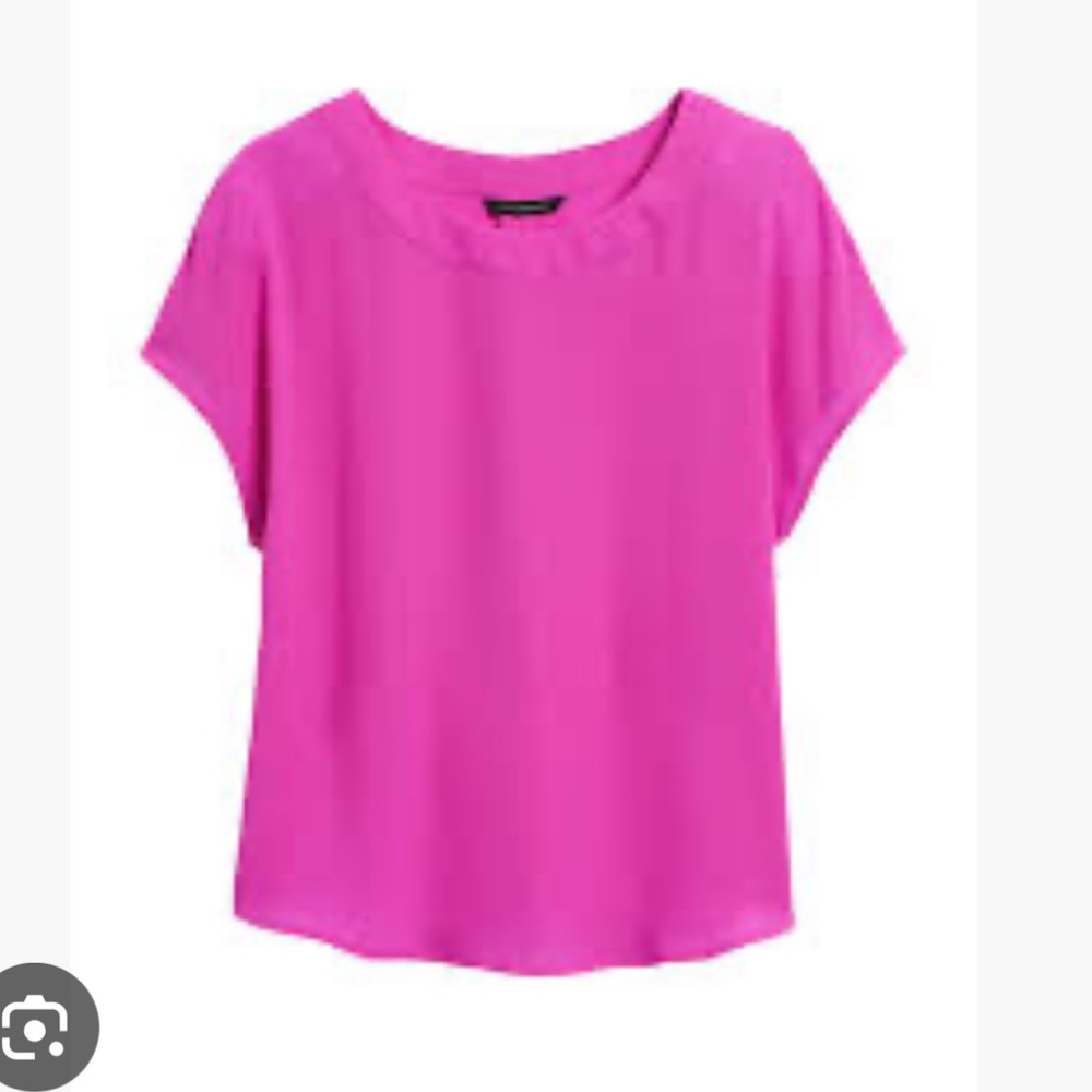 Banana Republic Hot Pink Short Sleeve Tee